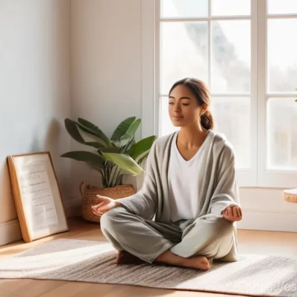 탈소비주의와 지역 사회의 연대 - **Mindful Morning Ritual in a Cozy, Decluttered Space**
A bright, serene image of a young adult,...