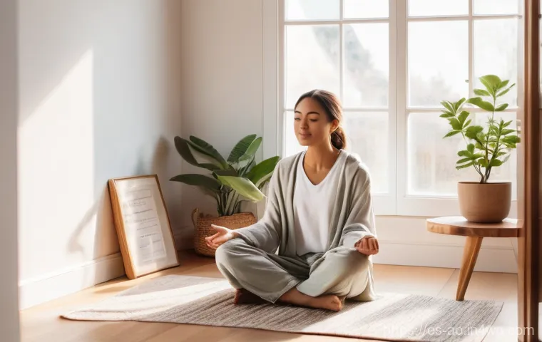 탈소비주의와 지역 사회의 연대 - **Mindful Morning Ritual in a Cozy, Decluttered Space**
A bright, serene image of a young adult,...
