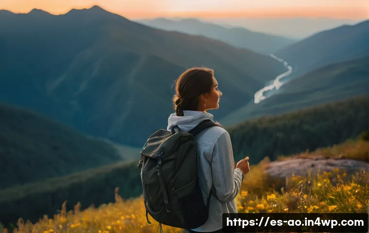 소비하지 않는 삶의 장점과 단점 - **A joyful, serene woman experiencing nature.** A young adult woman, dressed in comfortable, modest ...